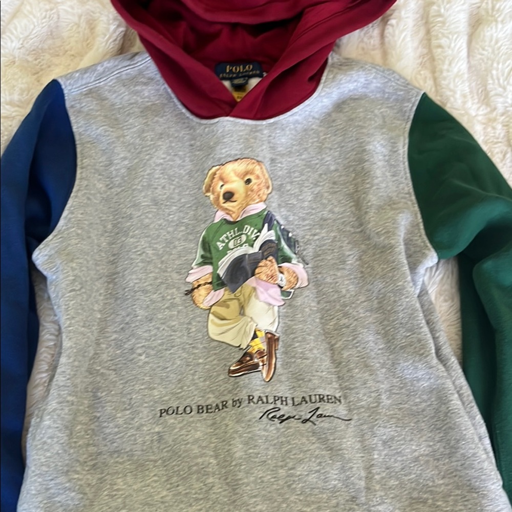 Polo by Ralph Lauren Gray and Red Sweatshirts